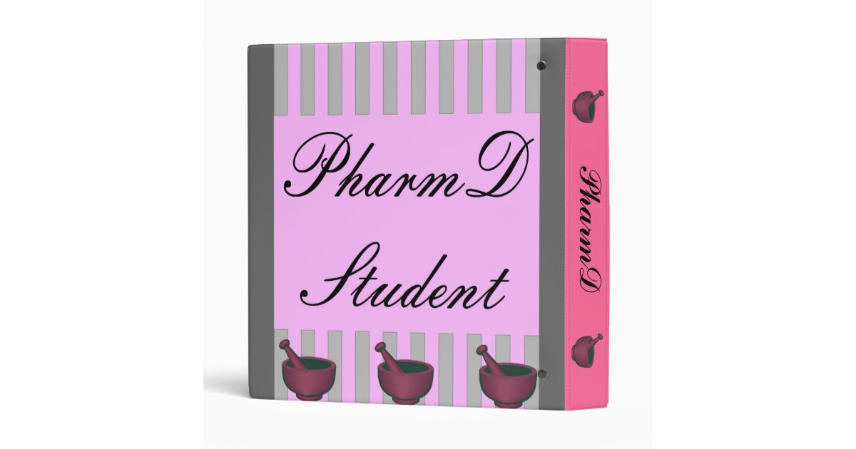 PharmD (Pharmacy Student) Binder Zazzle