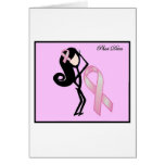 phat diva cancer ribbon PINK Greeting Card