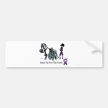 phat diva  phat franky - cure paralysis purple bumper stickers