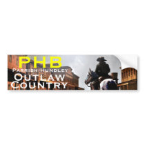 PHB Outlaw Country Bumper Sticker bumper stickers