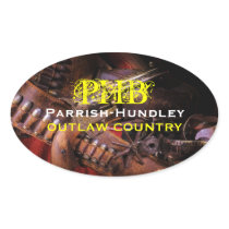 PHB Outlaw Country Oval Stickers