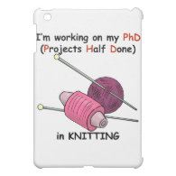 PhD in Knitting iPad Mini Case