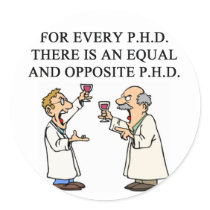PHD proverb Sticker