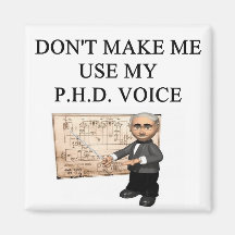 PHD voice Fridge Magnet