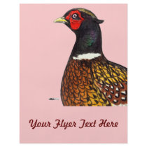Pheasant:  Ringneck Head Personalized Flyer