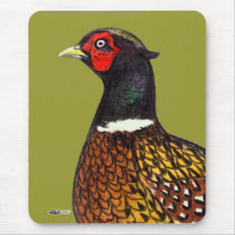 Pheasant:  Ringneck Head Mousepad