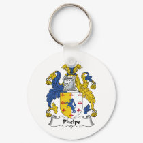 Phelps Family Crest keychains by coatsofarms Phelps Family Crest keychains