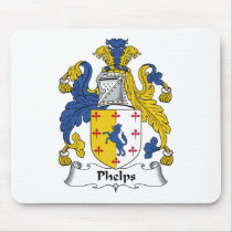 Phelps Family Crest mousepads