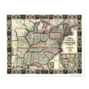 Phelps United States Map 1852 posters
