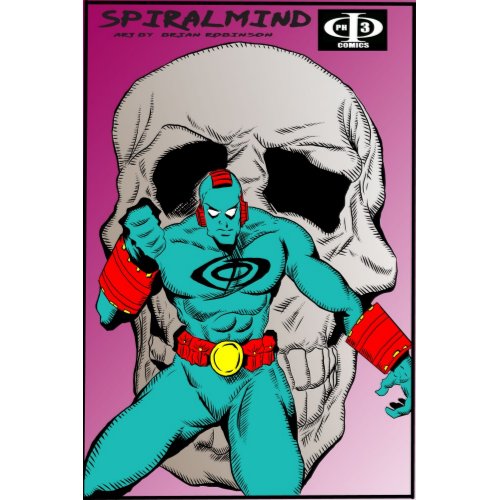 Phi3 comics SPIRALMIND skull pinup by artist Brian print
