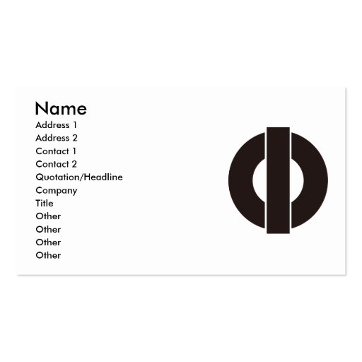 PHI BUSINESS CARD TEMPLATES (front side)