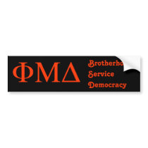 Phi Mu Delta Bumper Sticker