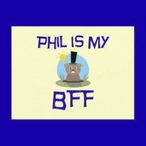 Phil is my BFF postcards