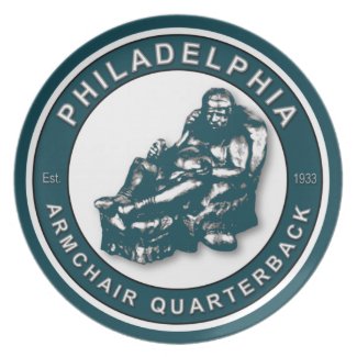 Philadelphia Armchair Quarterback Plate