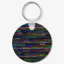 Philadelphia Black Background Keychain