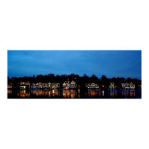 Philadelphia - Boat House Row nightlight panoramic posters by nwillens Philadelphia - Boat House Row nightlight panoramic posters