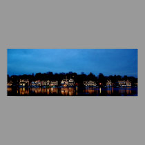 Philadelphia - Boat House Row nightlight panoramic posters