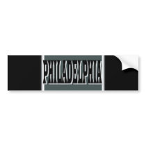 Philadelphia Bumper Sticker bumper stickers by pharrisart Philadelphia Bumper Sticker bumper stickers