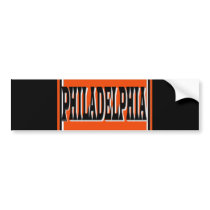 Philadelphia Bumper Sticker bumper stickers by pharrisart Philadelphia Bumper Sticker bumper stickers