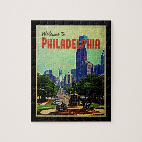 Philadelphia Cityscape Jigsaw Puzzle Zazzle