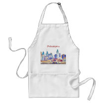 Philadelphia Color Sketch Apron