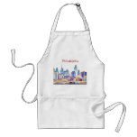 Philadelphia Color Sketch Apron