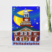 Philadelphia Independence Hall Starry Night cards