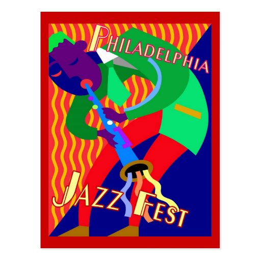 Philadelphia Jazz Fest Postcard Zazzle