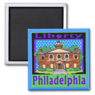 Philadelphia Liberty 2 Inch Square Magnet