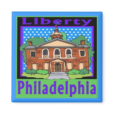 Philadelphia Liberty Refrigerator Magnets by figstreetstudio