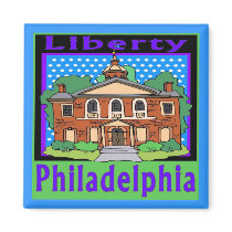 Philadelphia Liberty magnets by figstreetstudio Philadelphia Liberty magnets