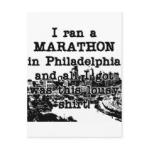 Philadelphia Lousy Shirt postcards by Run2RunShop Philadelphia Lousy Shirt postcards