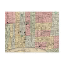 Philadelphia Map by Mitchell Post Card