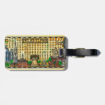 Philadelphia Map Luggage Tag