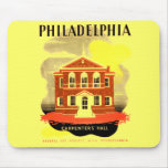 Philadelphia Pa. Carpenters Hall, WPA 1936 Mousepads