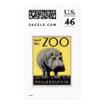 Philadelphia PA Zoo Hippo 1936 WPA postage