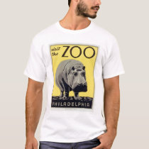 Philadelphia PA Zoo Hippo 1936 WPA t-shirts