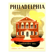 Philadelphia Pennsylvania Carpenters Hall posters