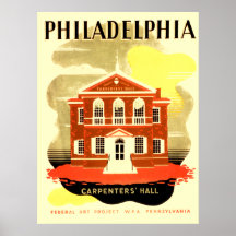 Philadelphia Pennsylvania Carpenters Hall Print