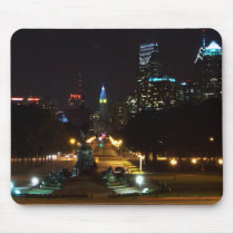 Philadelphia Pennsylvania, Downtown at night mousepads
