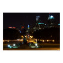 Philadelphia Pennsylvania, Downtown at night. posters