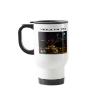 Philadelphia Pennsylvania Skyline at Night mugs
