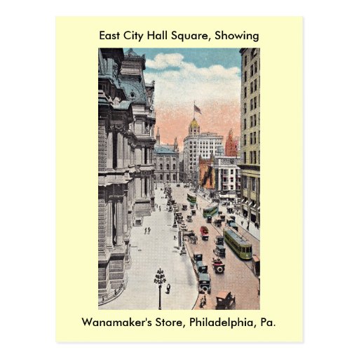 Philadelphia Pennsylvania View Including Wanamaker Post Cards