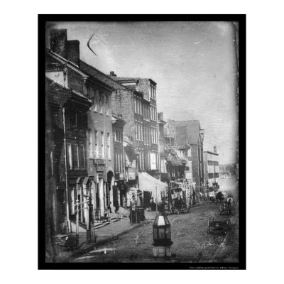Philadelphia Scene Daguerreotype 1842 Posters by lc_prints