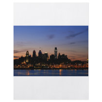 Philadelphia Skyline at Twilight Personalized Flyer