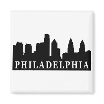 Philadelphia Skyline Fridge Magnet