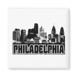 Philadelphia Skyline Fridge Magnets