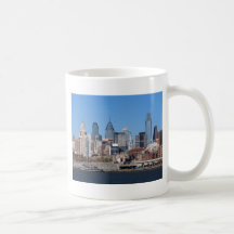 Philadelphia Skyline, Medium View Coffee Mug