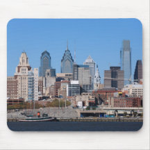 Philadelphia Skyline, Medium View Mousepads