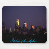 Philadelphia skyline mousepad